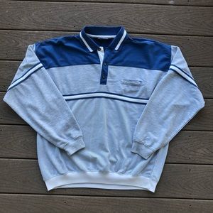 Vintage collared pullover sweatshirt